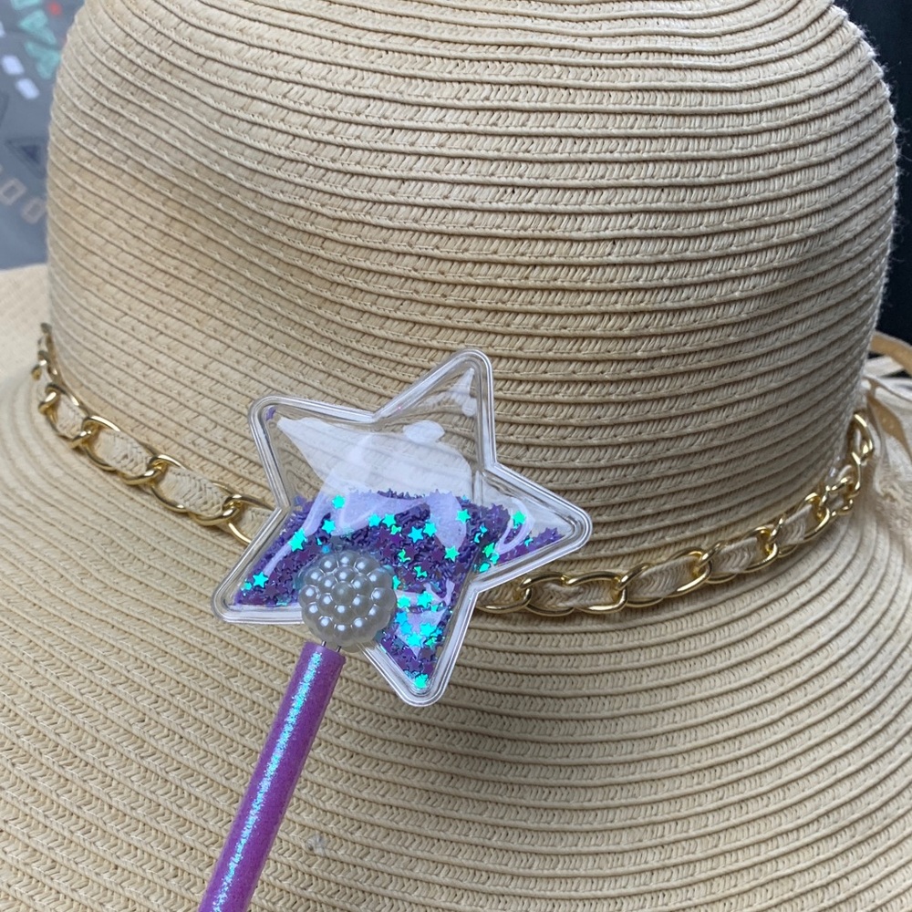Peter Grimm Tan and Gold Wide-Brimmed Sun Hat - Picture 6 of 10